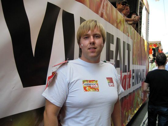 Steffen Schaffner beim CSD in Stuttgart